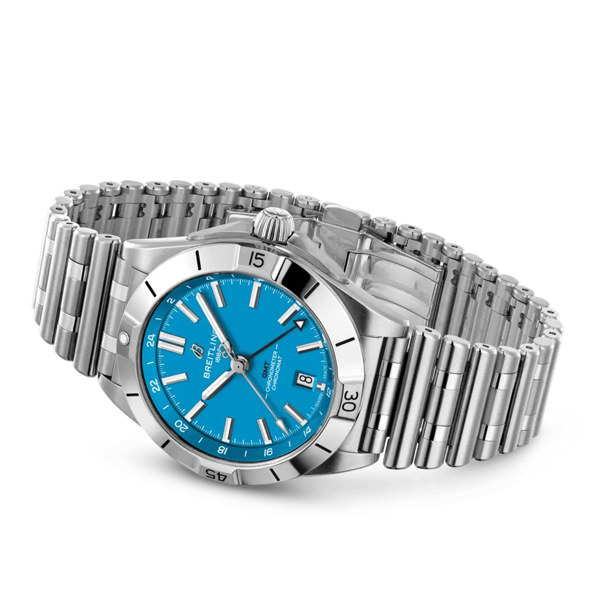 Chronomat Automatic GMT 40 NFL Carolina Panthers Edition - A32398E11C1A1 - image 3