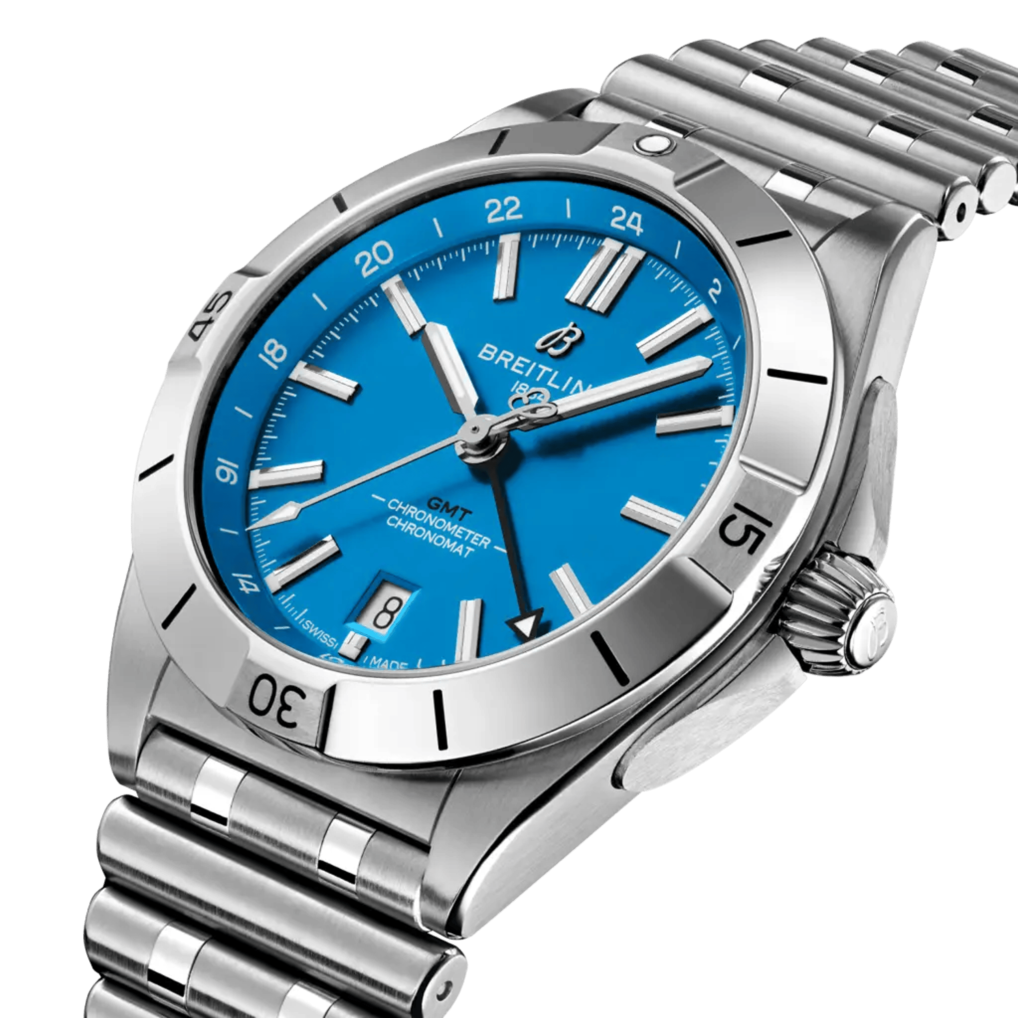 Chronomat Automatic GMT 40 NFL Carolina Panthers Edition - A32398E11C1A1 - image 2
