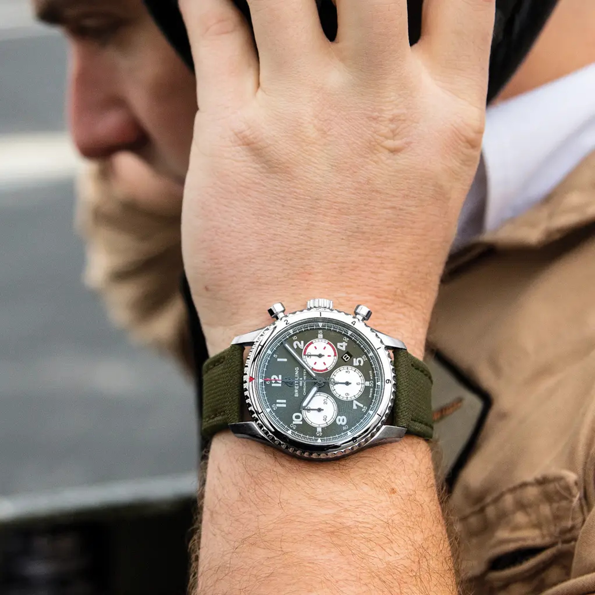 Aviator 8 B01 Chronograph 43 Curtiss Warhawk - AB01192A1L1X2 - image 2