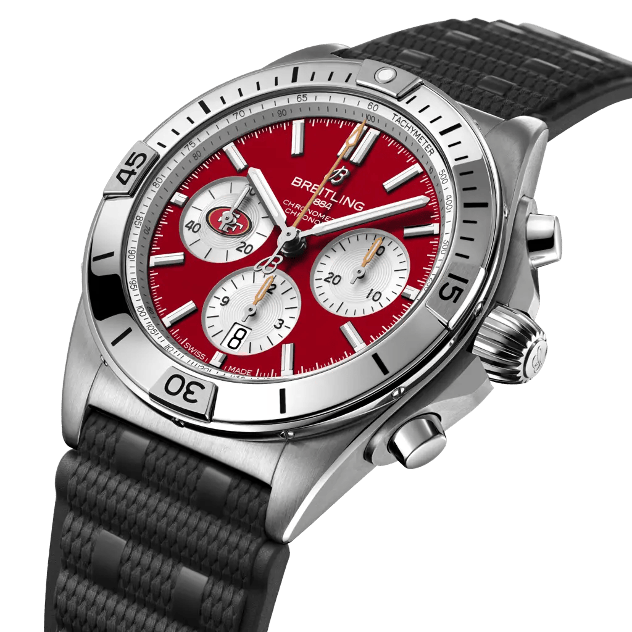 Chronomat B01 42 NFL San Francisco 49ers Edition - AB01342B1K1S1 - image 2