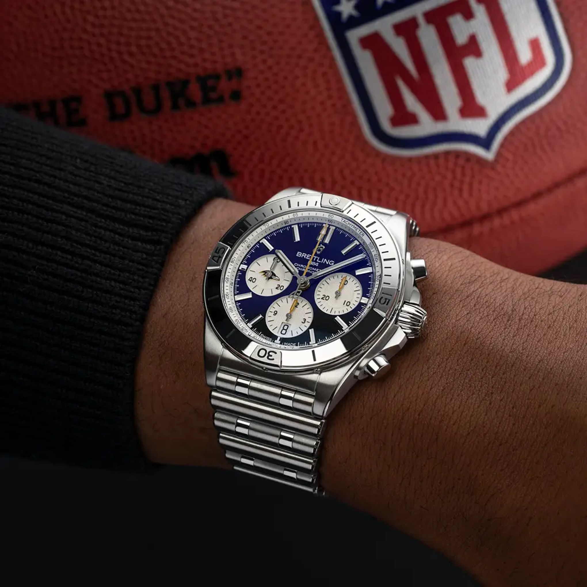 Chronomat B01 42 NFL Baltimore Ravens Edition - AB01342B1K2A1 - image 5