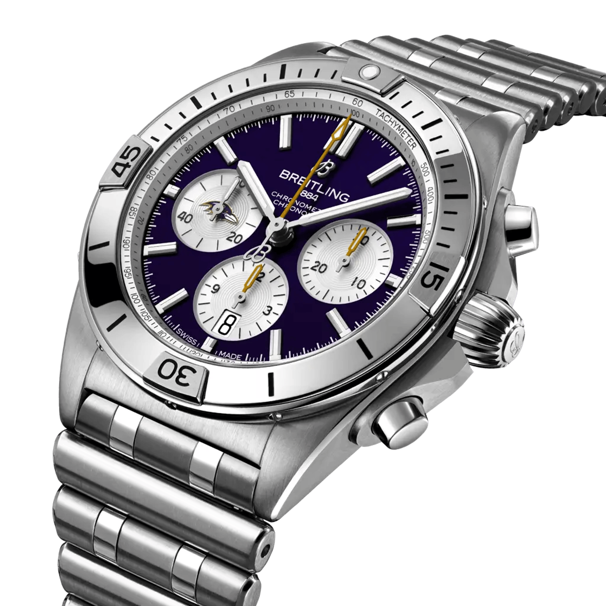 Chronomat B01 42 NFL Baltimore Ravens Edition - AB01342B1K2A1 - image 2