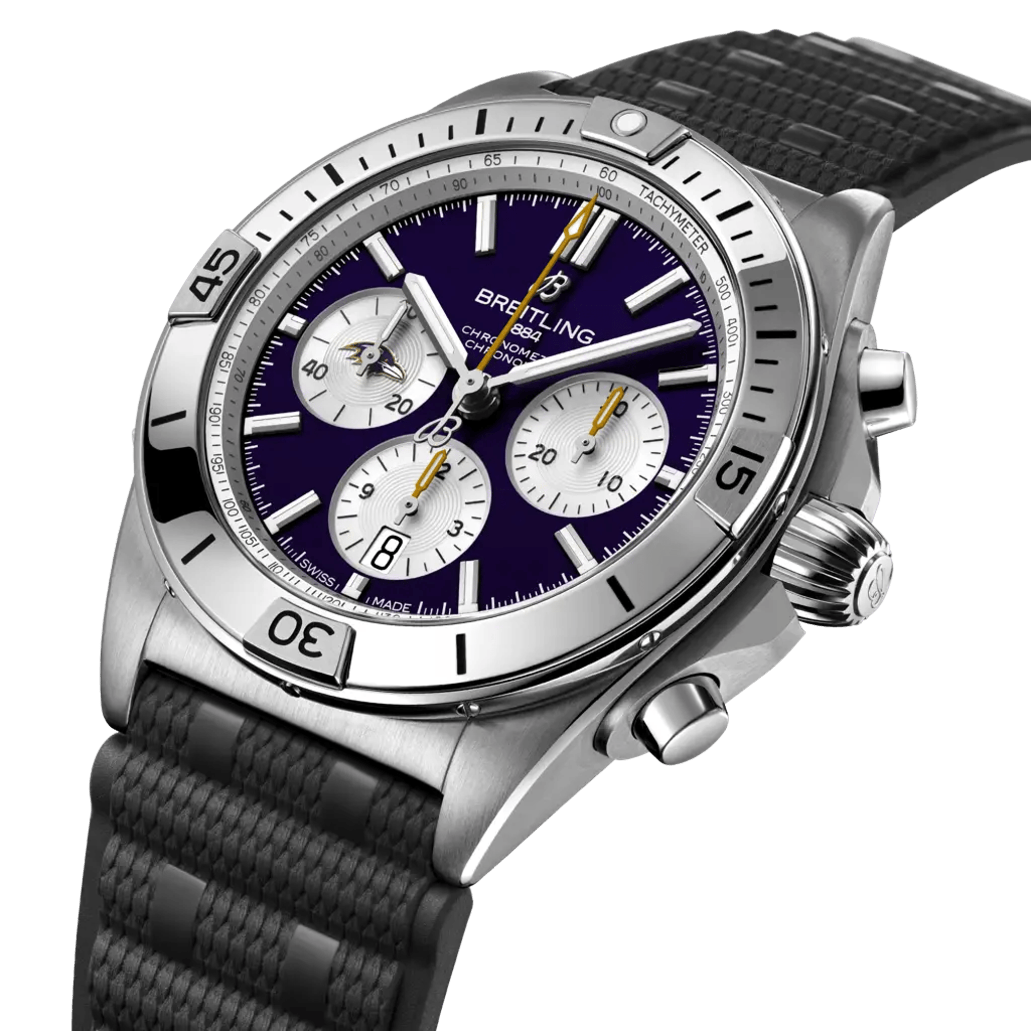 Chronomat B01 42 NFL Baltimore Ravens Edition - AB01342B1K2S1 - image 2