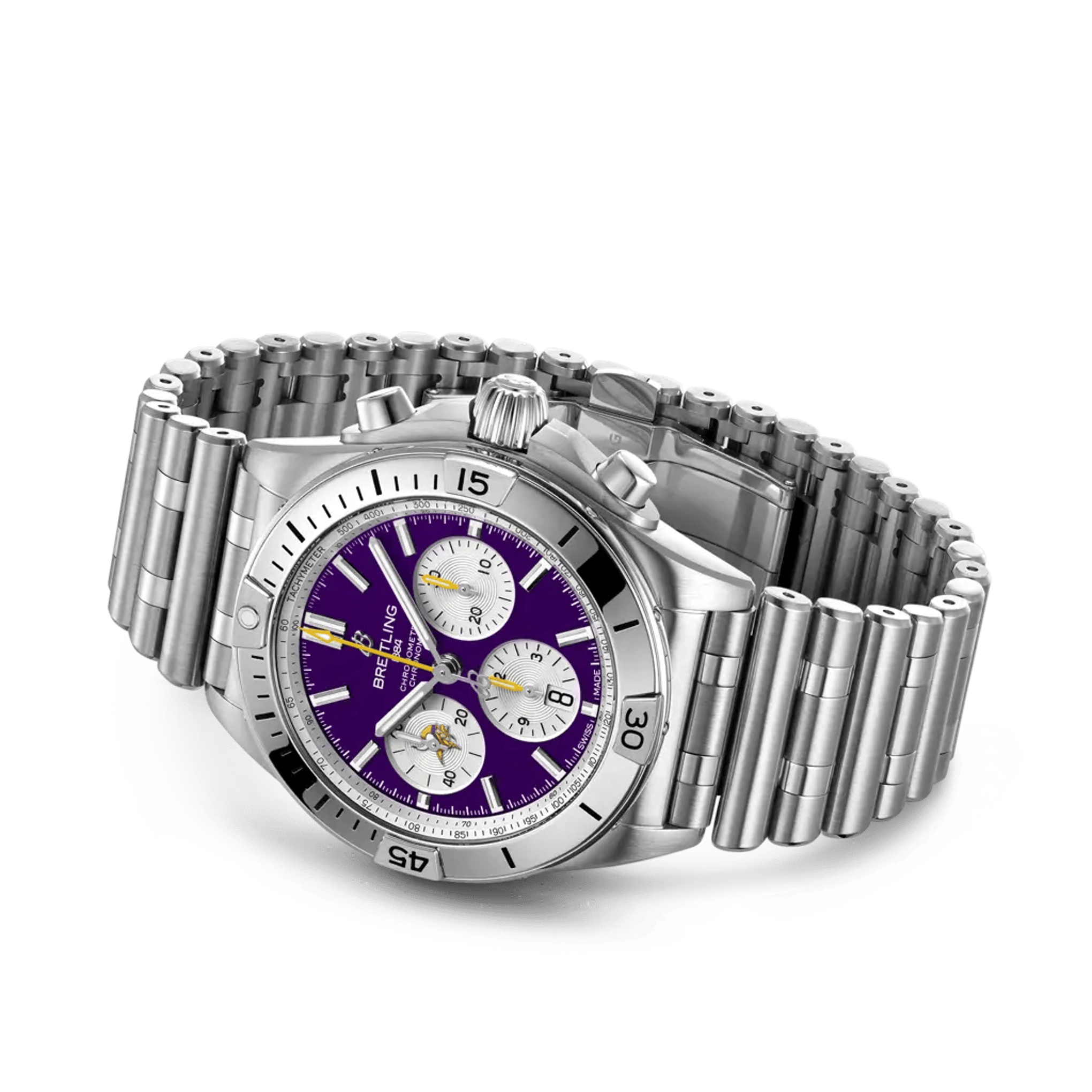 Chronomat B01 42 NFL Minnesota Vikings Edition - AB01342B1K4A1 - image 3