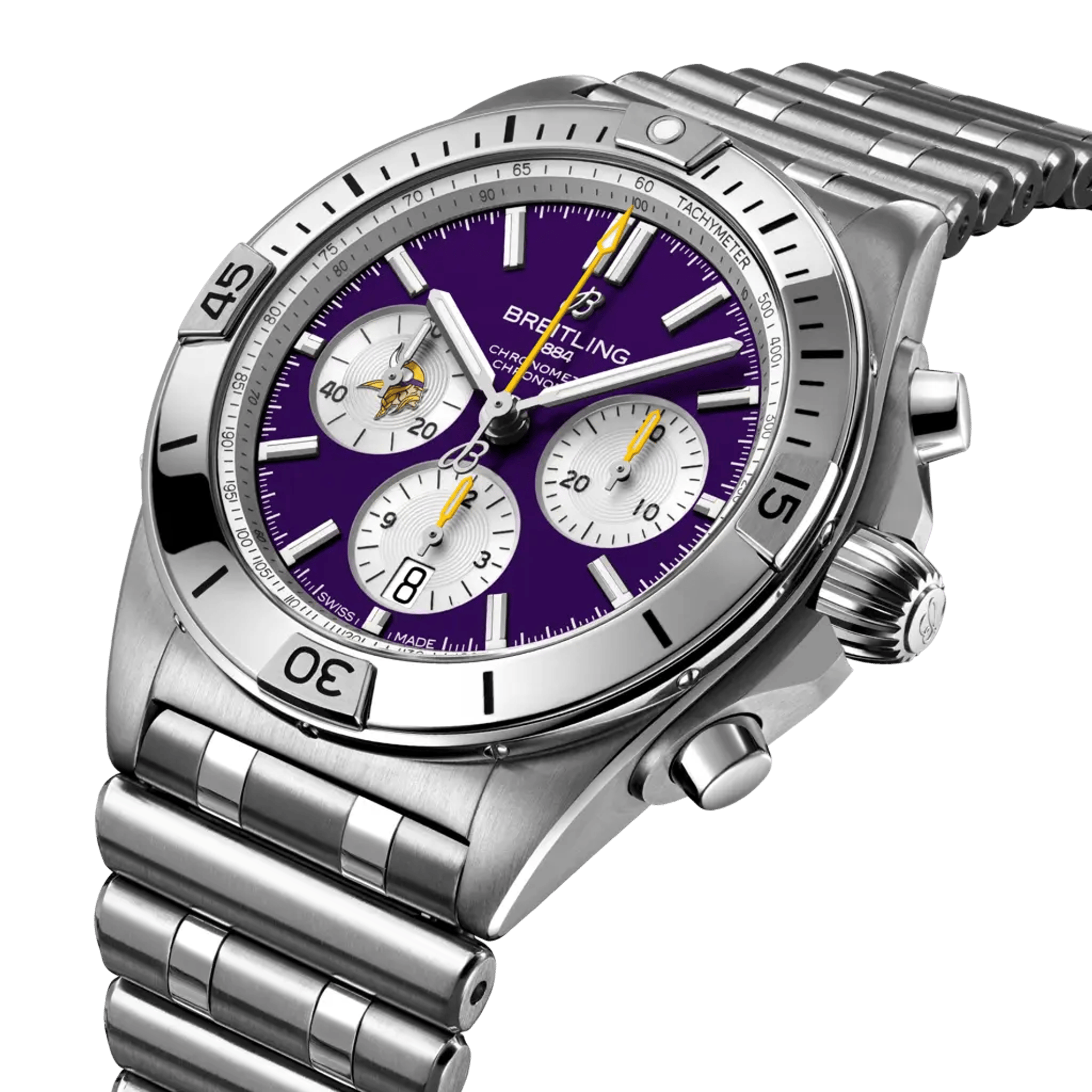 Chronomat B01 42 NFL Minnesota Vikings Edition - AB01342B1K4A1 - image 2