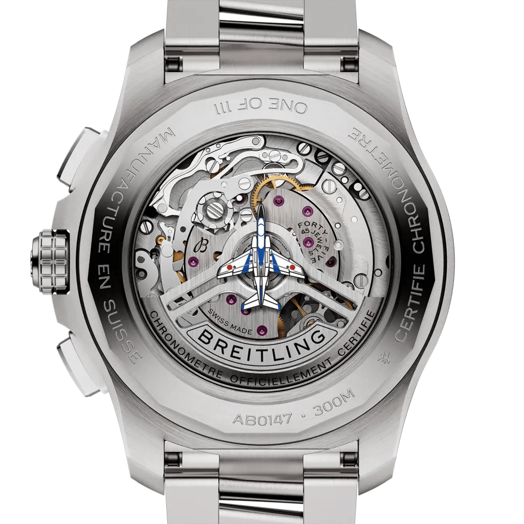 Avenger B01 Chronograph 44 Blue Impulse - AB01471A1C1A1 - image 4