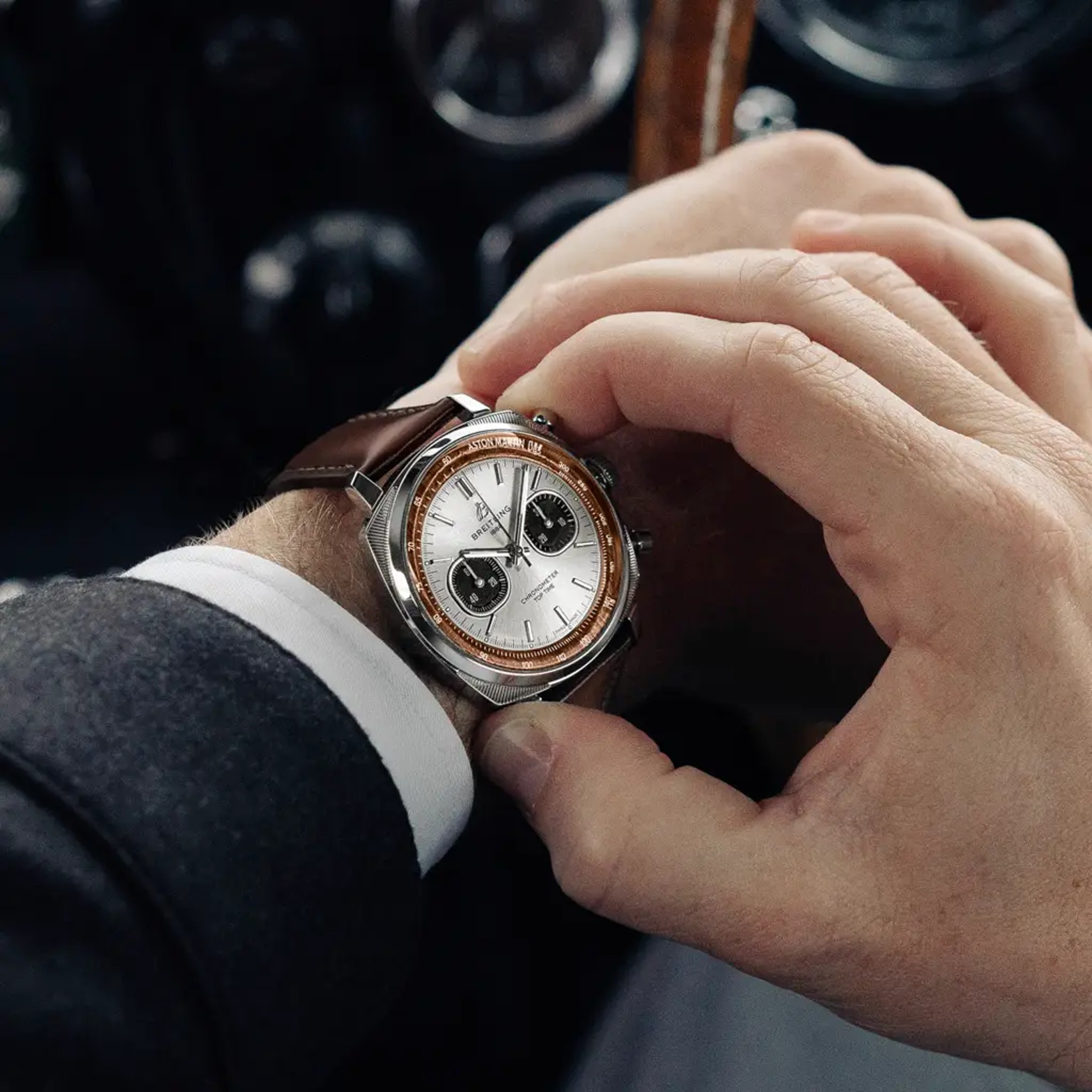 Top Time B01 Chronograph 41 Tribute to Aston Martin DB5 - AB0178121G1X1 - image 5