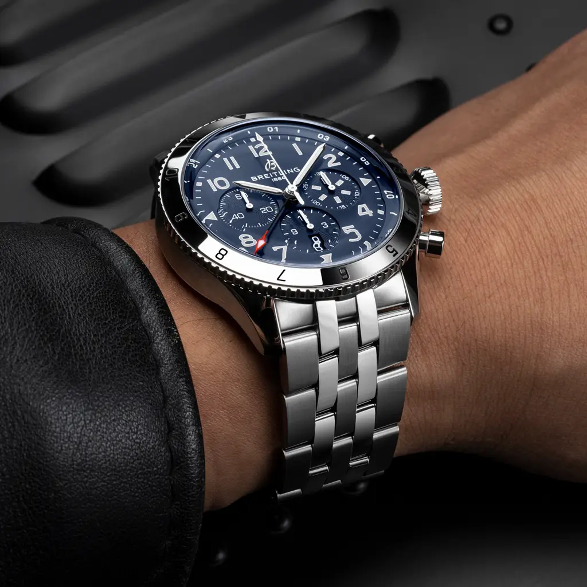 Super AVI B04 Chronograph GMT 46 Tribute to Vought F4U Corsair - AB04451A1C1A1 - image 5