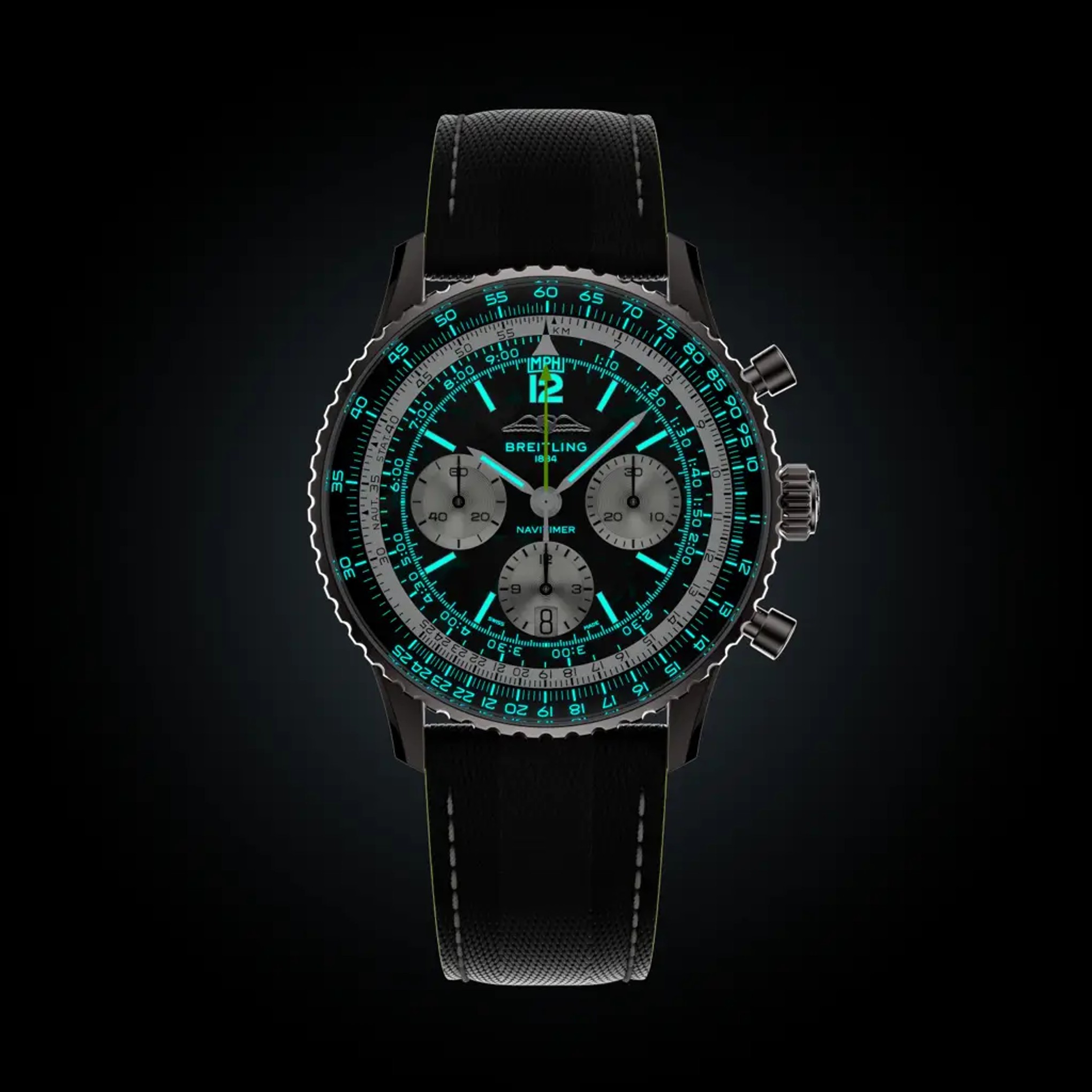 Navitimer B01 Chronograph 43 Aston Martin Aramco Formula ONE™ team - EB01381A1B1X1 - image 6