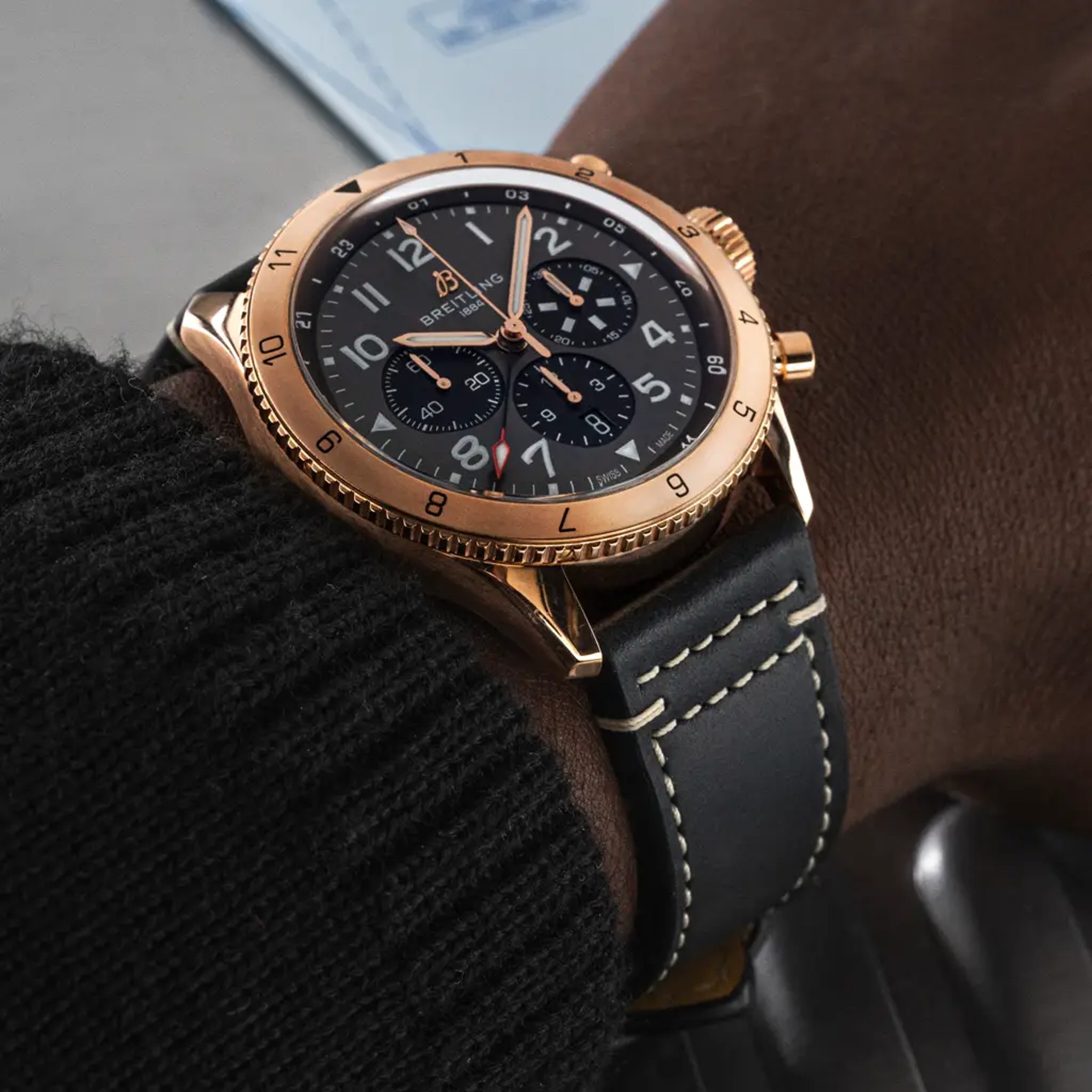 Super AVI B04 Chronograph GMT 46 P-51 Mustang - RB04451A1B1X1 - image 5