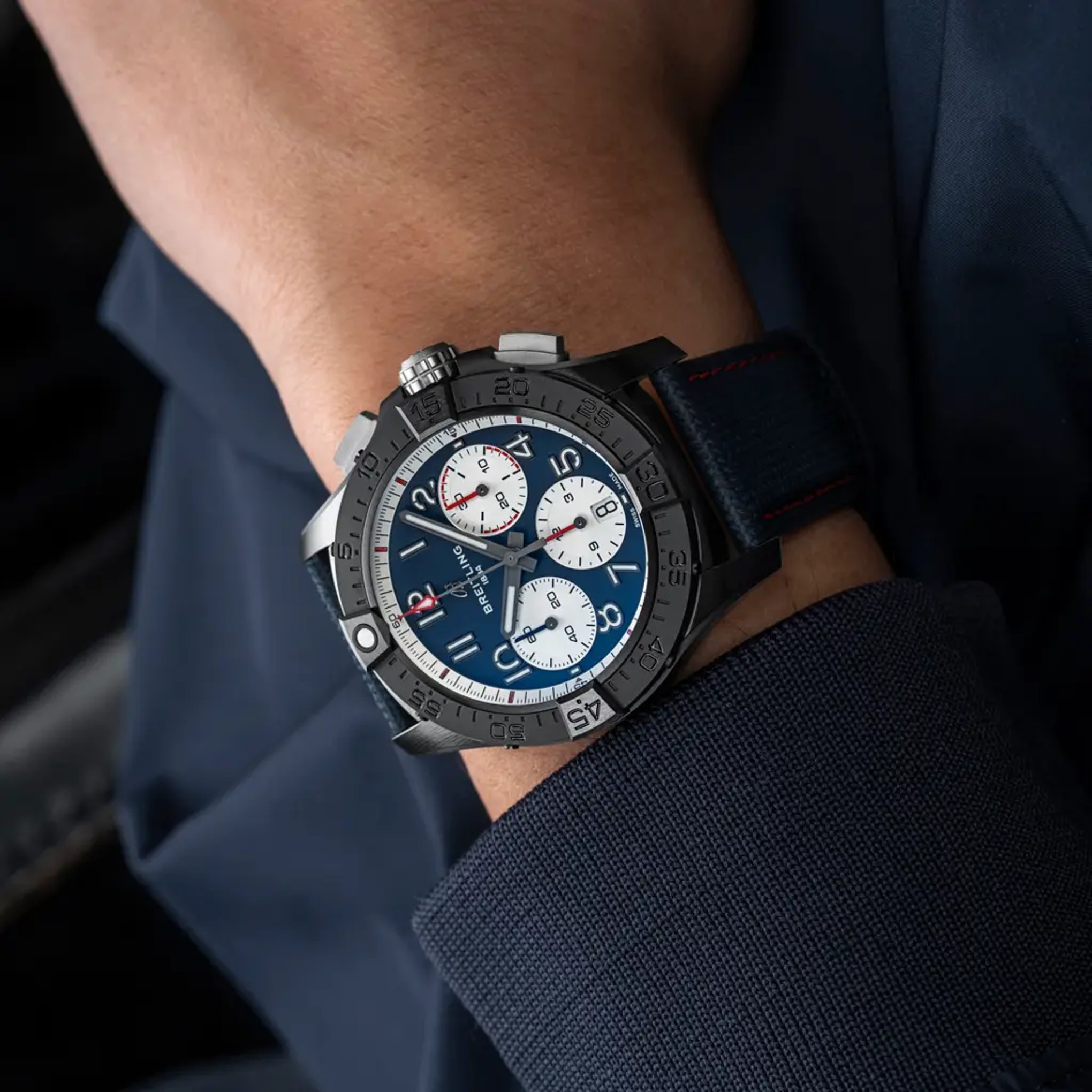 Avenger B01 Chronograph 42 Night Mission America250 - SB01464A1C1X1 - image 5