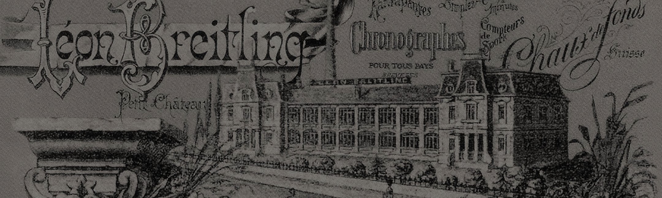 {generated} Historic 1880s illustration with early Breitling signage and a detailed building facade reflecting the brand’s origins.