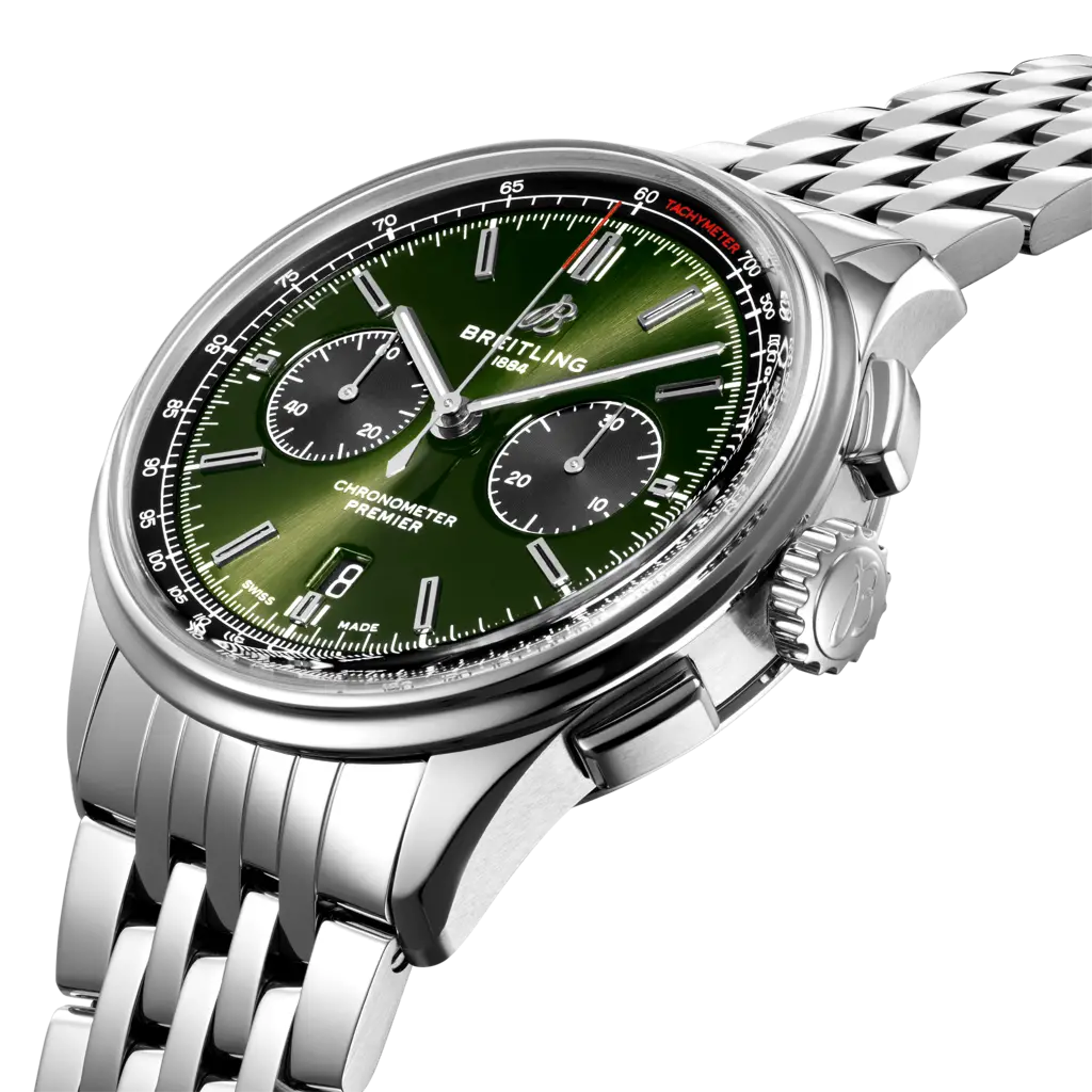 Premier B01 Chronograph 42 Bentley British Racing Green - AB0118A11L1A1