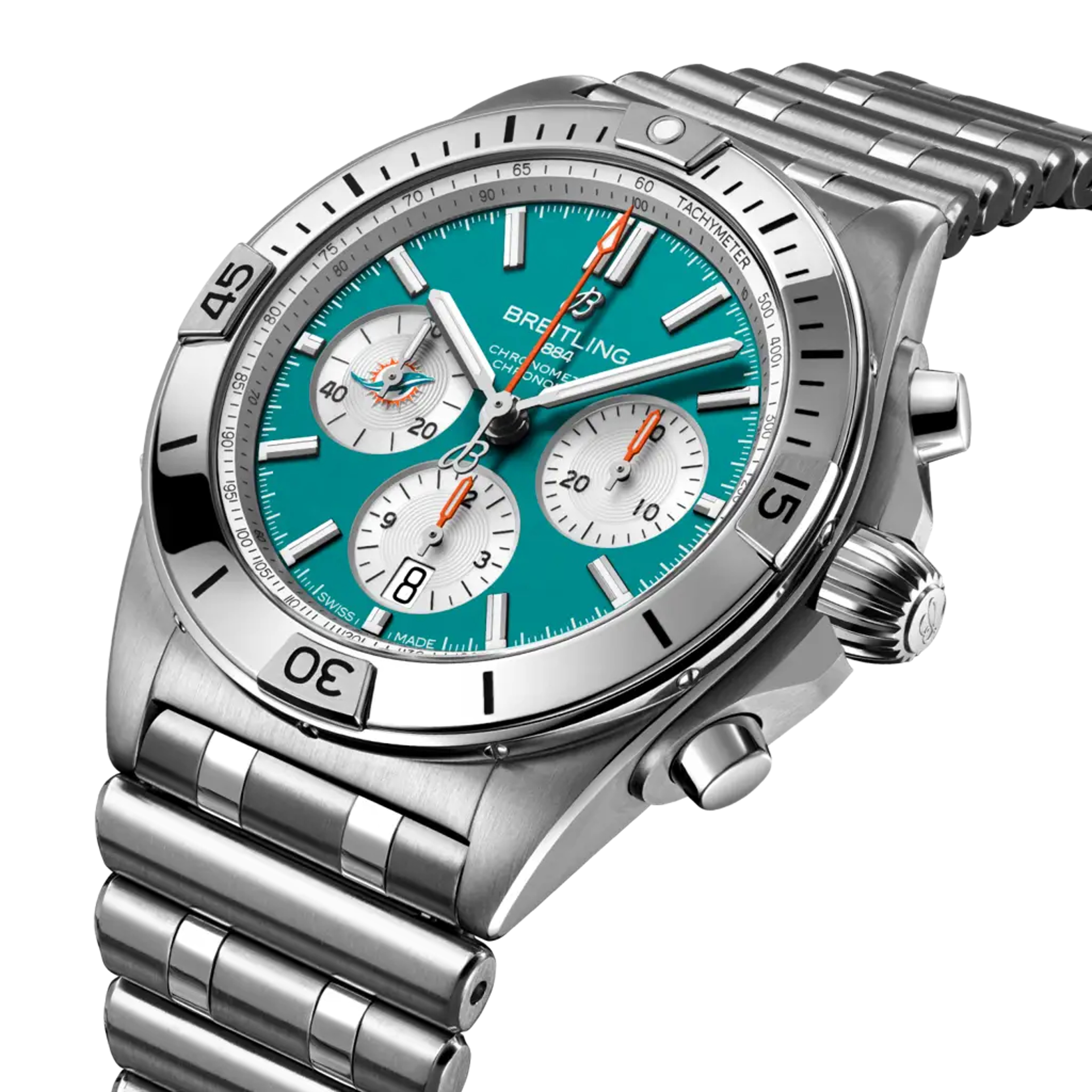 Chronomat B01 42 NFL Miami Dolphins Edition - AB01345B1L2A1