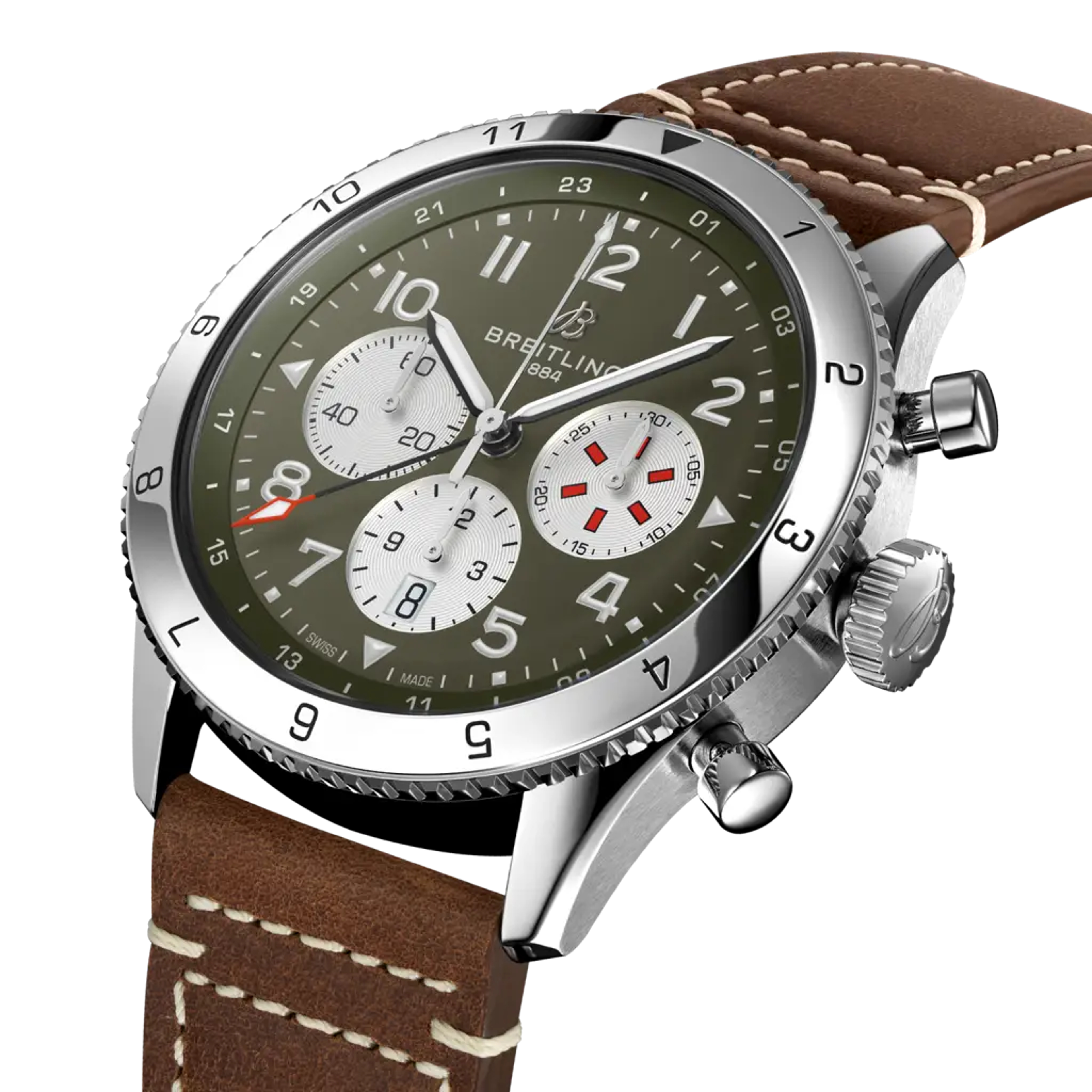 Super AVI B04 Chronograph GMT 46 Curtiss Warhawk - AB04452A1L1X1
