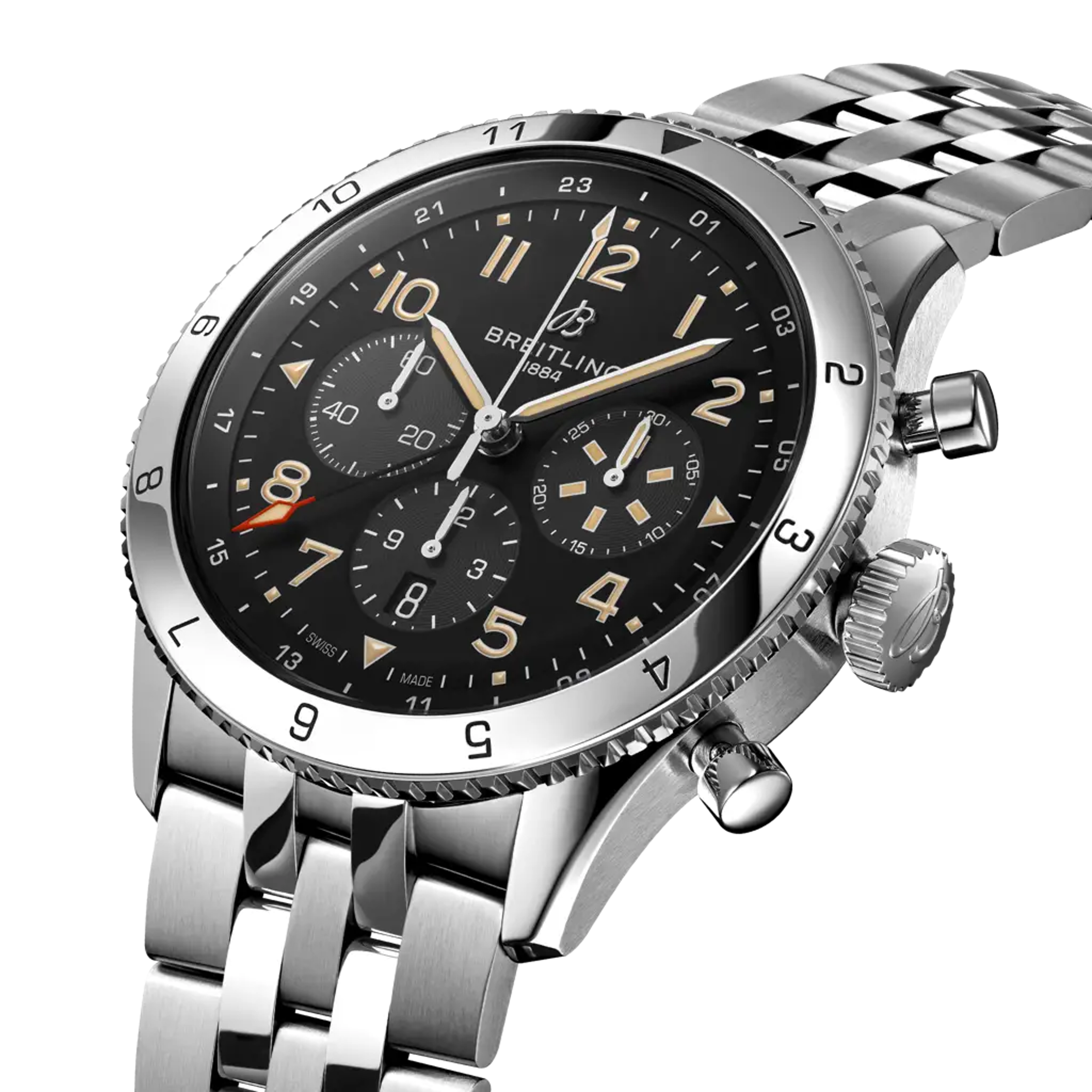 Super AVI B04 Chronograph GMT 46 P-51 Mustang - AB04453A1B1A1