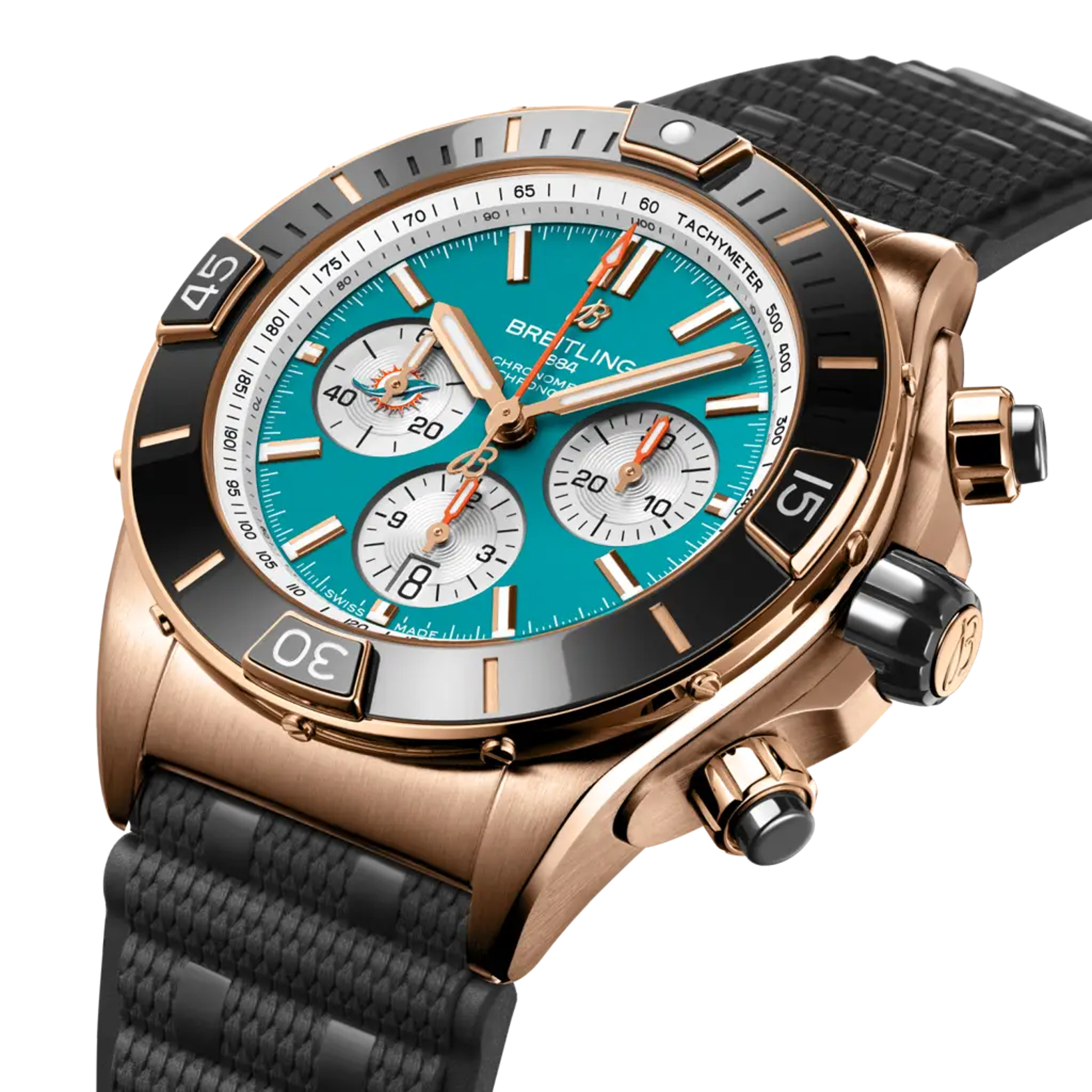Super Chronomat B01 Chronograph 44 NFL Miami Dolphins - RB01366A1L2S1