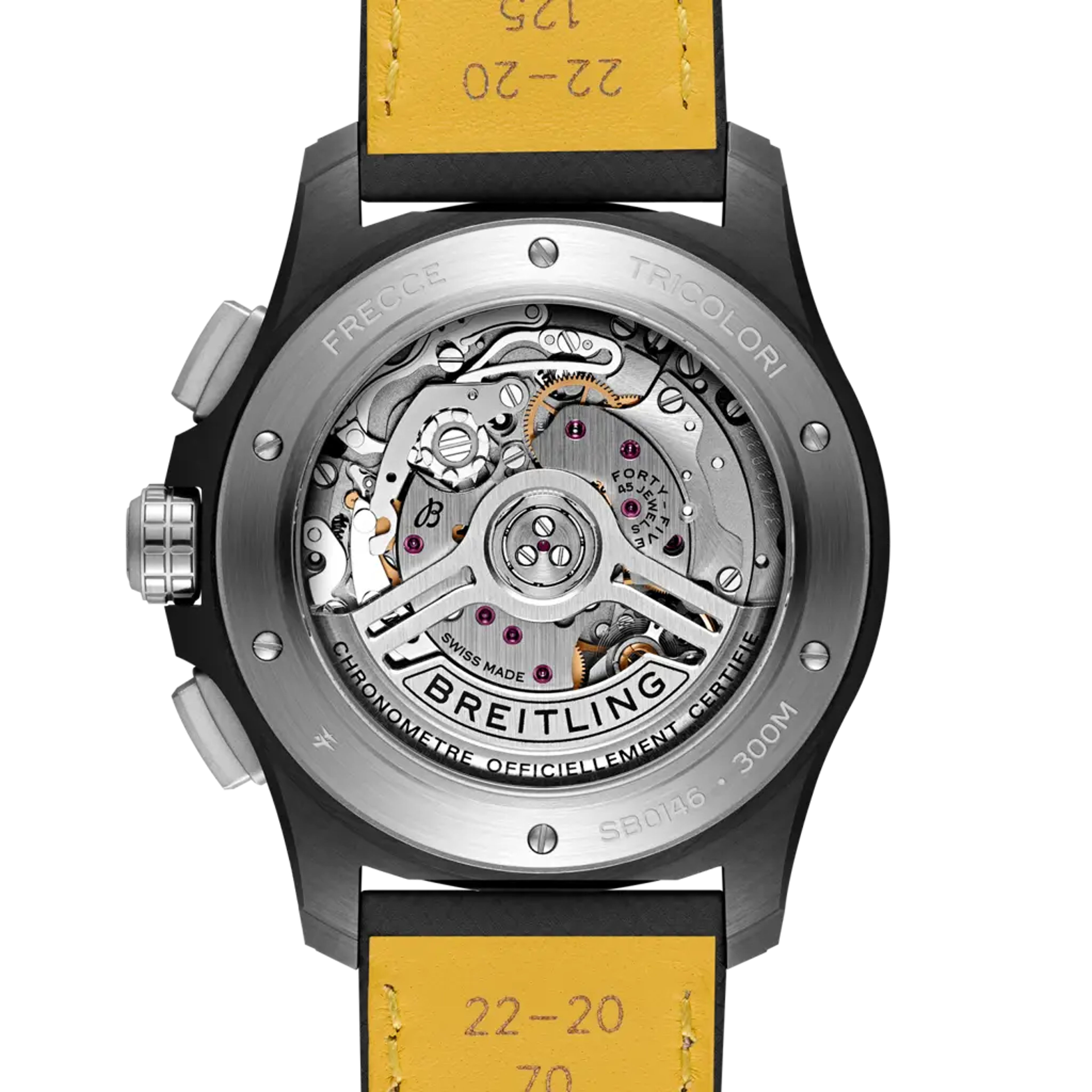 Avenger B01 Chronograph 42, reference SB01462A1L1X1. Link to product details.