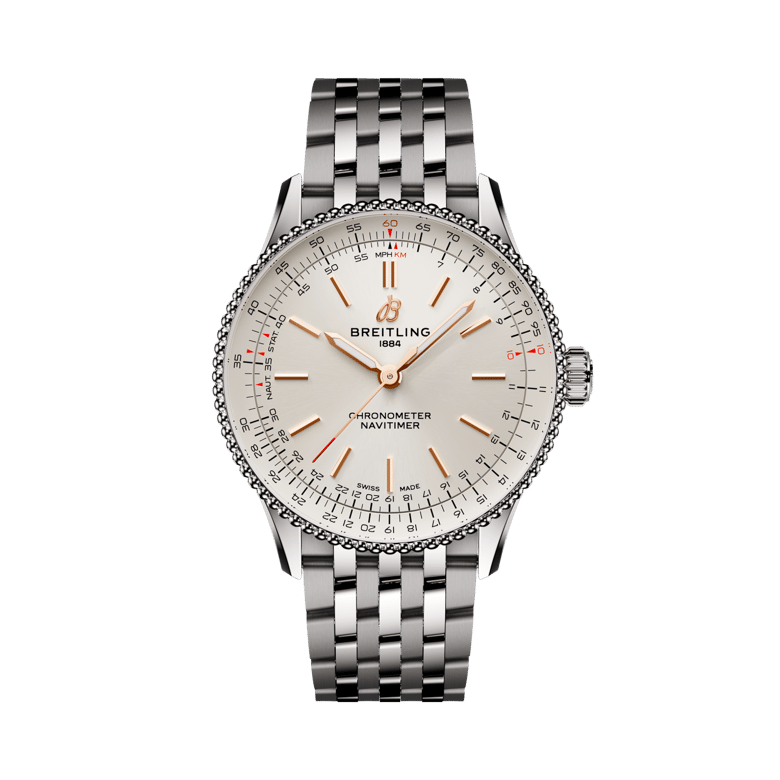 Navitimer Automatic 36, reference A17327211G1A1. Link to product details.