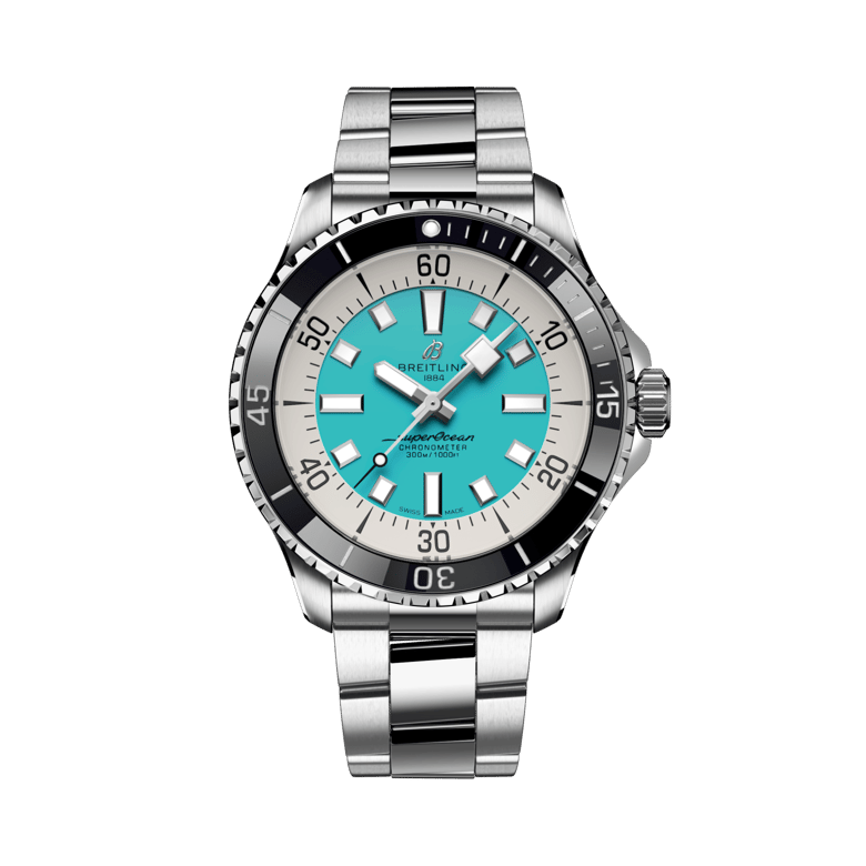 Superocean Automatic 44, reference A17376211L2A1. Link to product details.