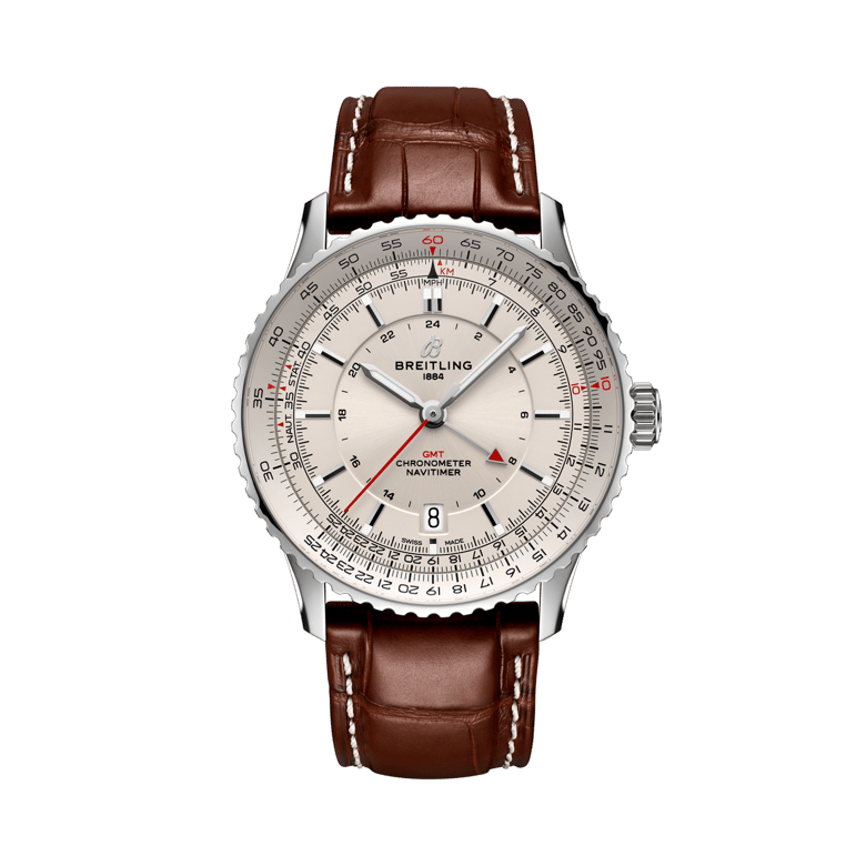 Navitimer Automatic GMT 41, riferimento A32310211G1P1. Link ai dettagli del prodotto.