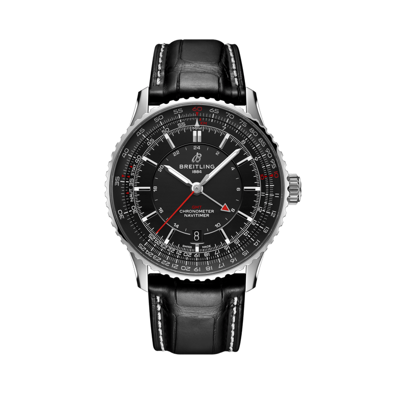 Navitimer Automatic GMT 41, reference A32310251B1P1. Link to product details.