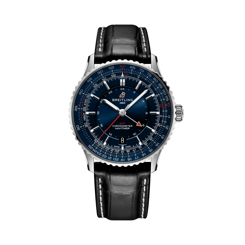 ナビタイマー オートマチックGMT 41 侍ジャパン リミテッド、リファレンス A323103A1C1P1。 商品詳細ページへのリンク。