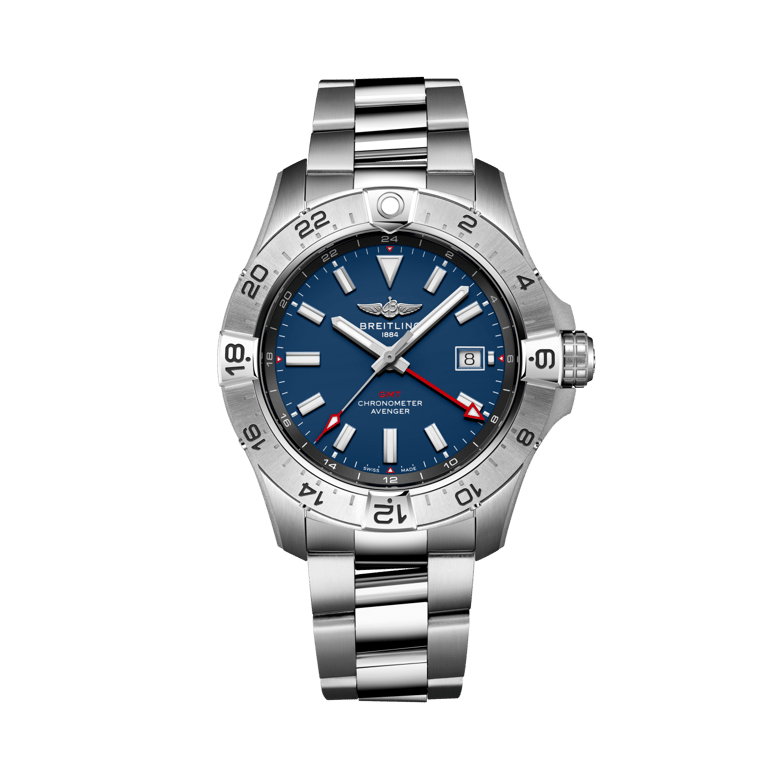 Avenger Automatic GMT 44 Wings, reference A323203B1C1A1. Link to product details.