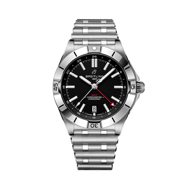 Chronomat Automatic GMT 40 NFL Atlanta Falcons Edition, reference A32398D71B1A1. Link to product details.