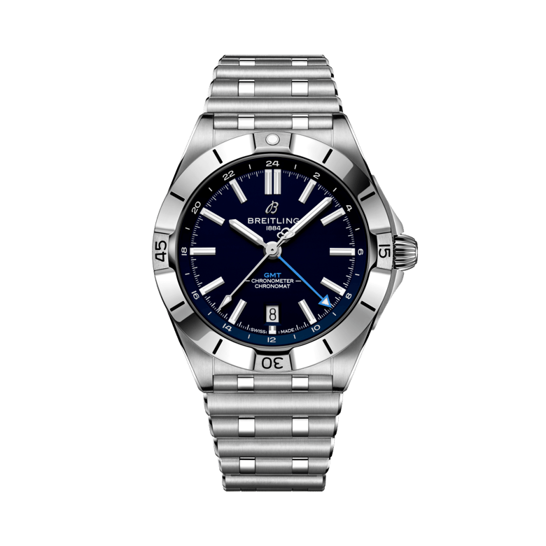 Chronomat Automatic GMT 40 NFL Tennessee Titans Edition, reference A32398E31C1A1. Link to product details.