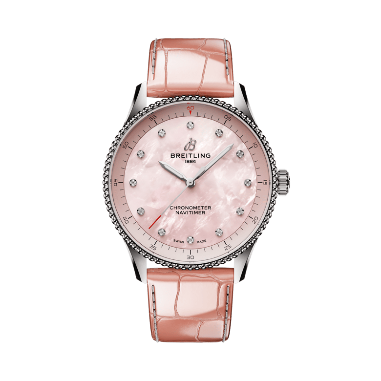 Navitimer 32, reference A77320D91K1P1. Link to product details.