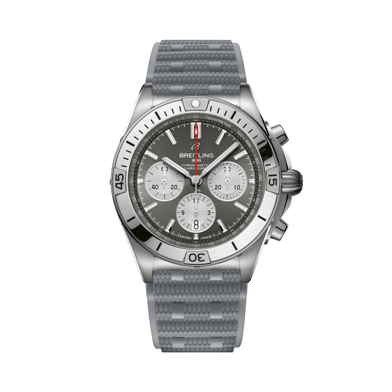 クロノマット B01 42 ジャパン リミテッド、リファレンス AB01343B1M1S1。 商品詳細ページへのリンク。