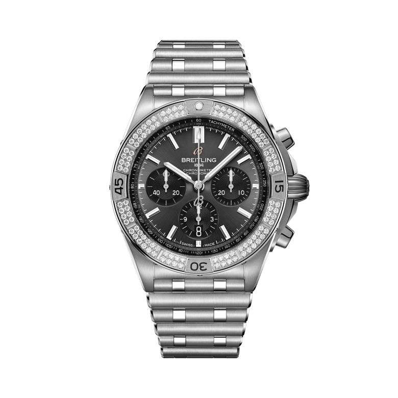 クロノマット B01 42 ジャパン リミテッド、リファレンス AB0134A21B1A1。 商品詳細ページへのリンク。