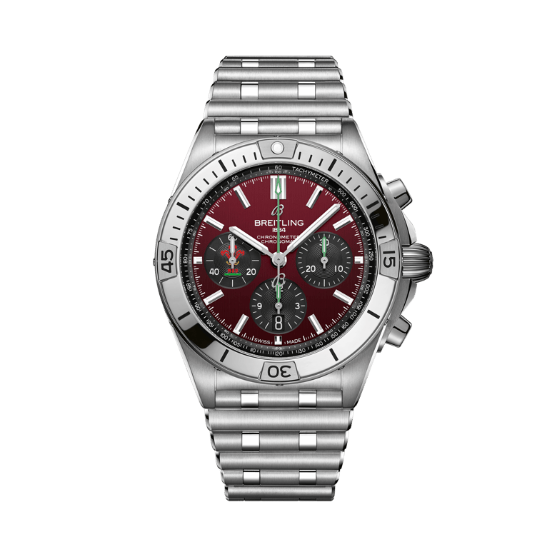 Chronomat B01 42 Six Nations Wales, referencia AB0134A61K1A1. Enlace a detalles del producto.