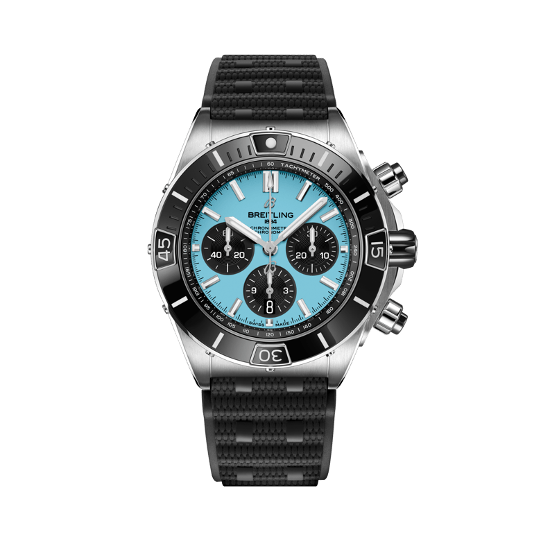 Super Chronomat B01 44, reference AB01369A1L1S1. Link to product details.