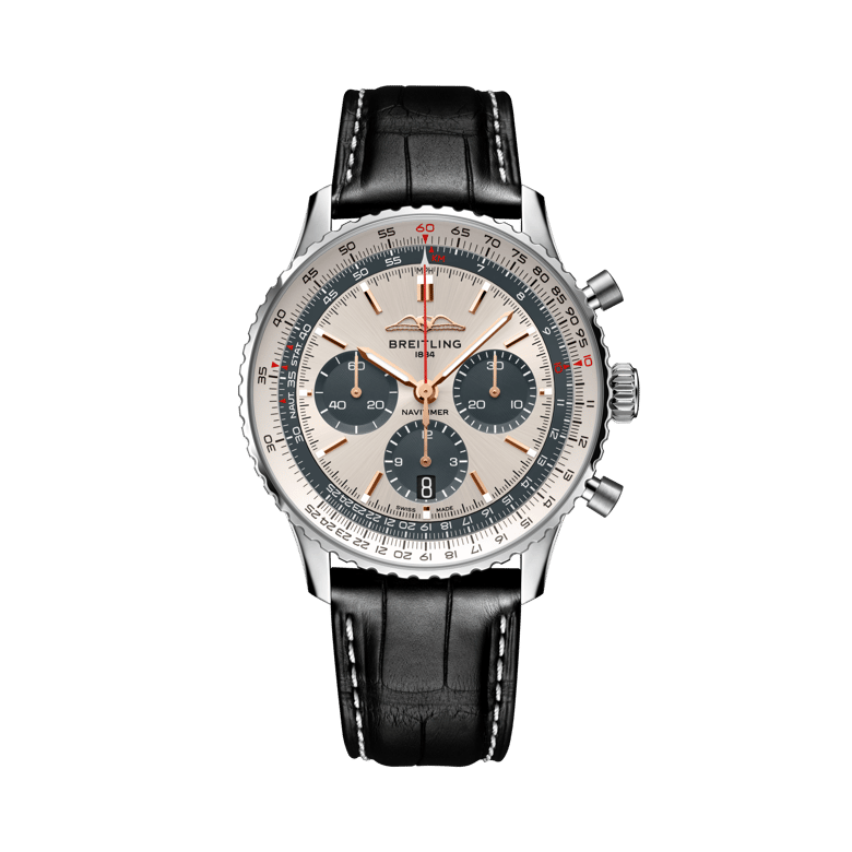 Navitimer B01 Chronograph 43航空計時腕錶星宇航空特別版，貨號 AB01386C1G1P1。 連結到產品詳細頁。