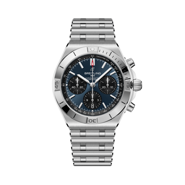Chronomat B01 Chronograph 42, reference AB0158101C1A1. Link to product details.
