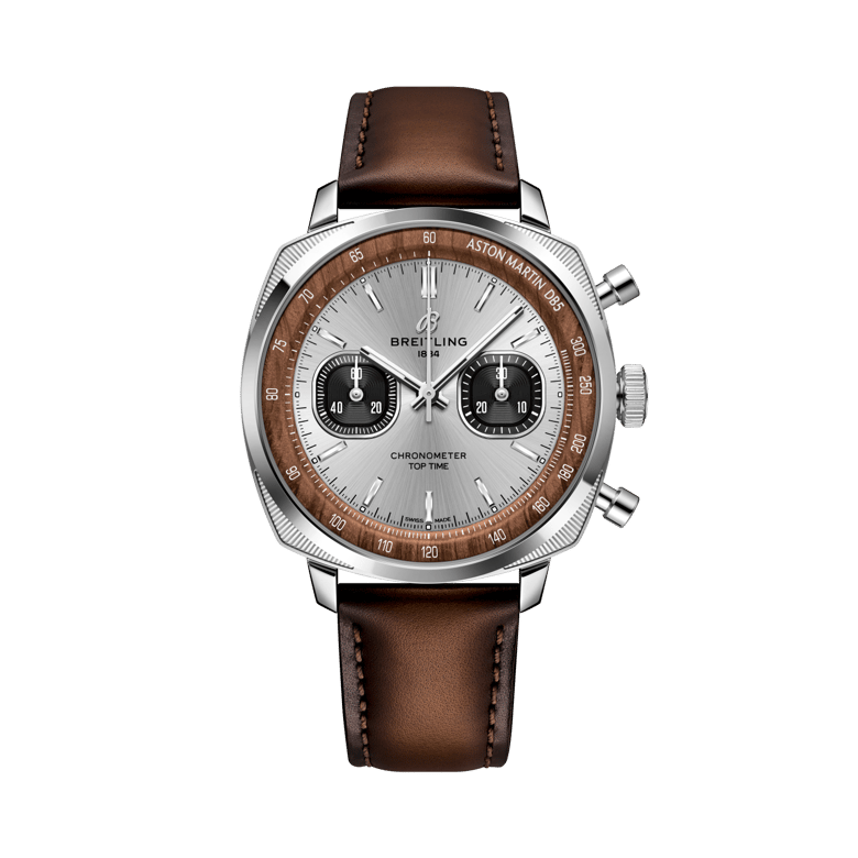 Top Time B01 Chronograph 41 Tribute to Aston Martin DB5, reference AB0178121G1X1. Link to product details.