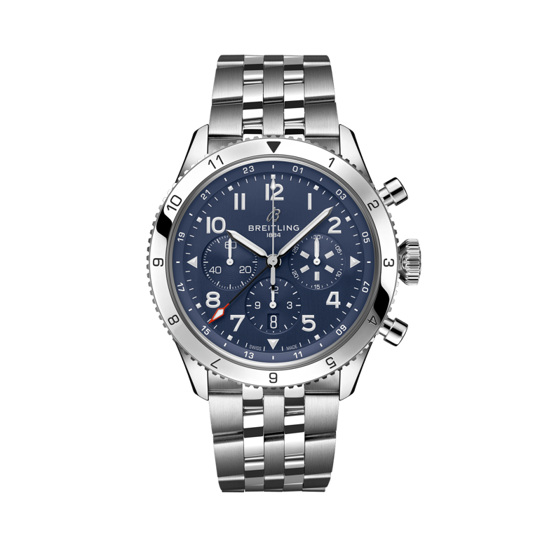 Super AVI B04 Chronograph GMT 46 Tribute to Vought F4U Corsair, reference AB04451A1C1A1. Link to product details.