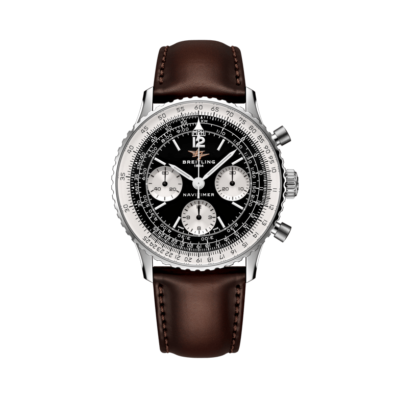 Navitimer B09 Chronograph 41, reference AB0950211B1X1. Link to product details.