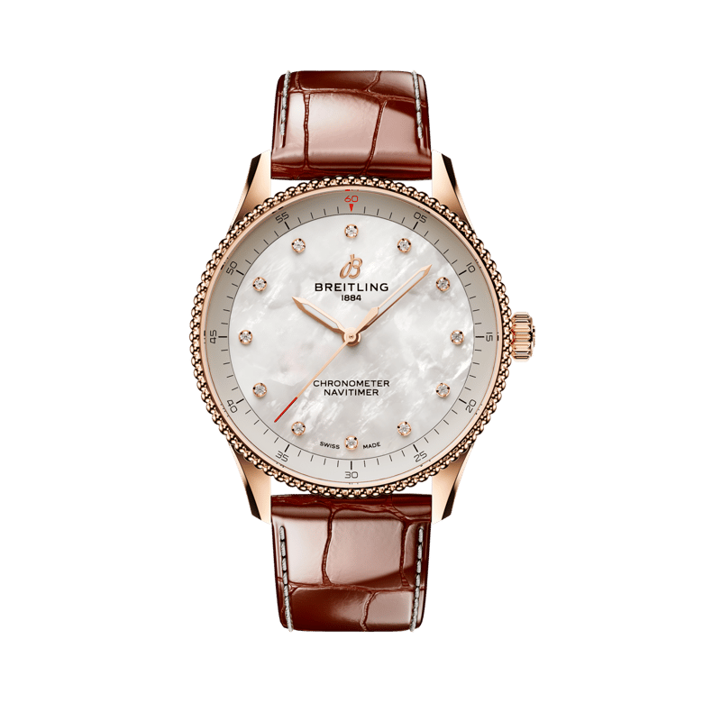 Navitimer 32, reference R77320E61A1P1. Link to product details.