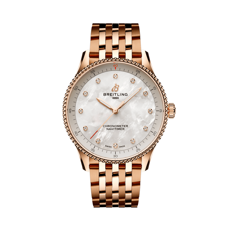 Navitimer 32, riferimento R77320E61A1R1. Link ai dettagli del prodotto.