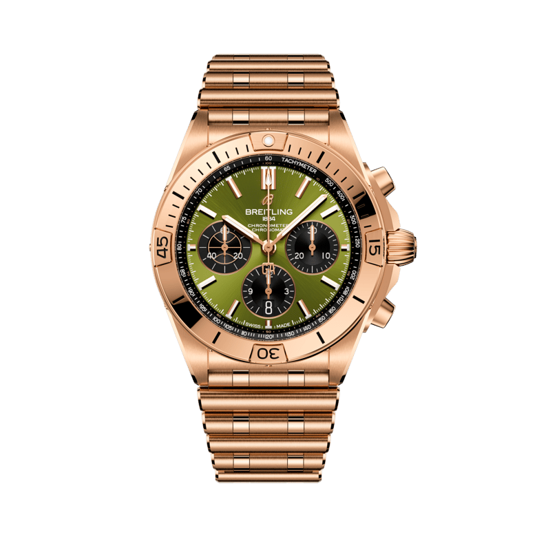 Chronomat B01 42 Giannis Antetokounmpo, reference RB01344A1L1R1. Link to product details.