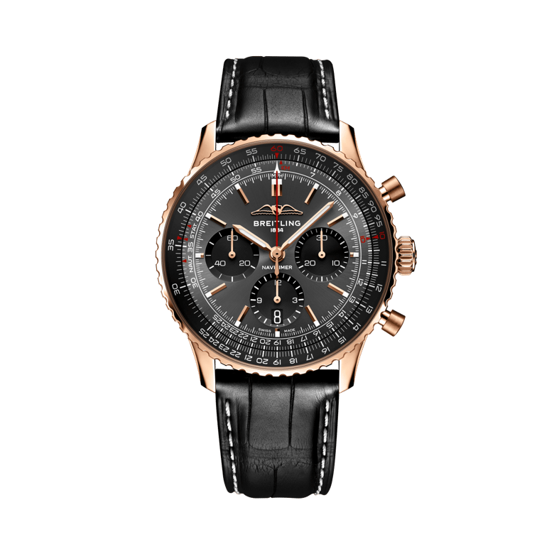 Navitimer B01 Chronograph 43, Referenz RB0138A11B1P1. Link zu Produktdetails.