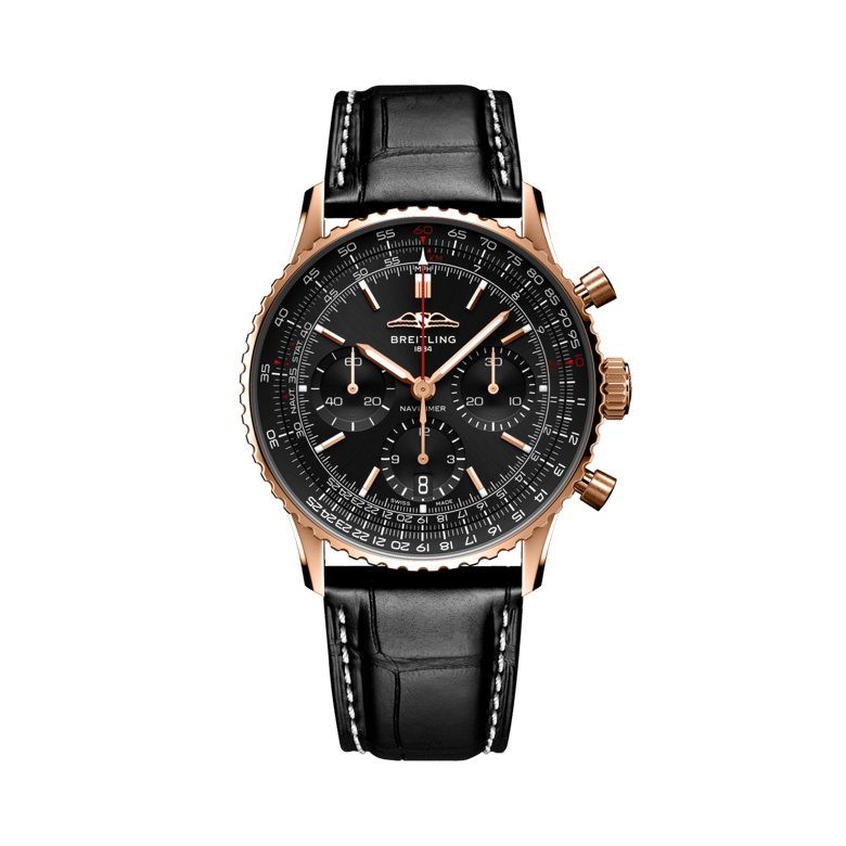 ナビタイマー B01 クロノグラフ 41 ジャパン リミテッド、リファレンス RB01393A1B1P1。 商品詳細ページへのリンク。