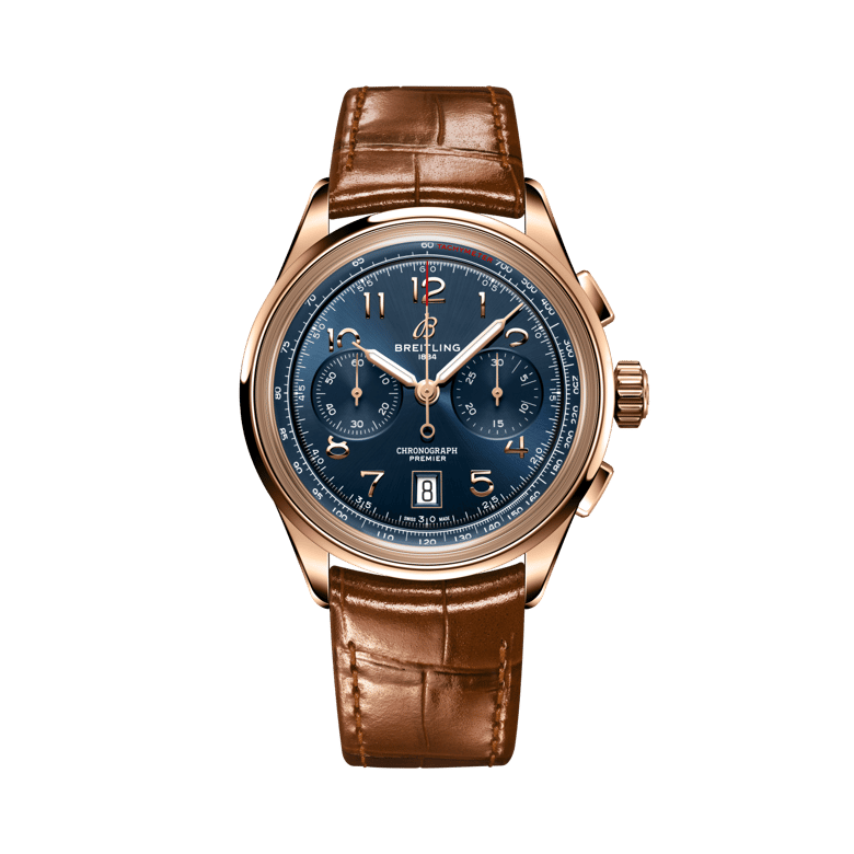 Premier B01 Chronograph 42, reference RB0145171C1P1. Link to product details.