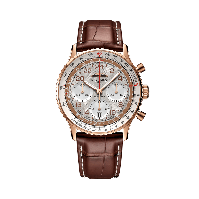 Navitimer B02 Chronograph 41航空計時腕錶Cosmonaute宇航員特別版，貨號 RB02301A1G1P1。 連結到產品詳細頁。