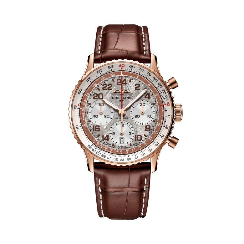 Navitimer B02 Chronograph 41航空計時腕錶Cosmonaute宇航員特別版，貨號 RB02301A1G1P1。 連結到產品詳細頁。