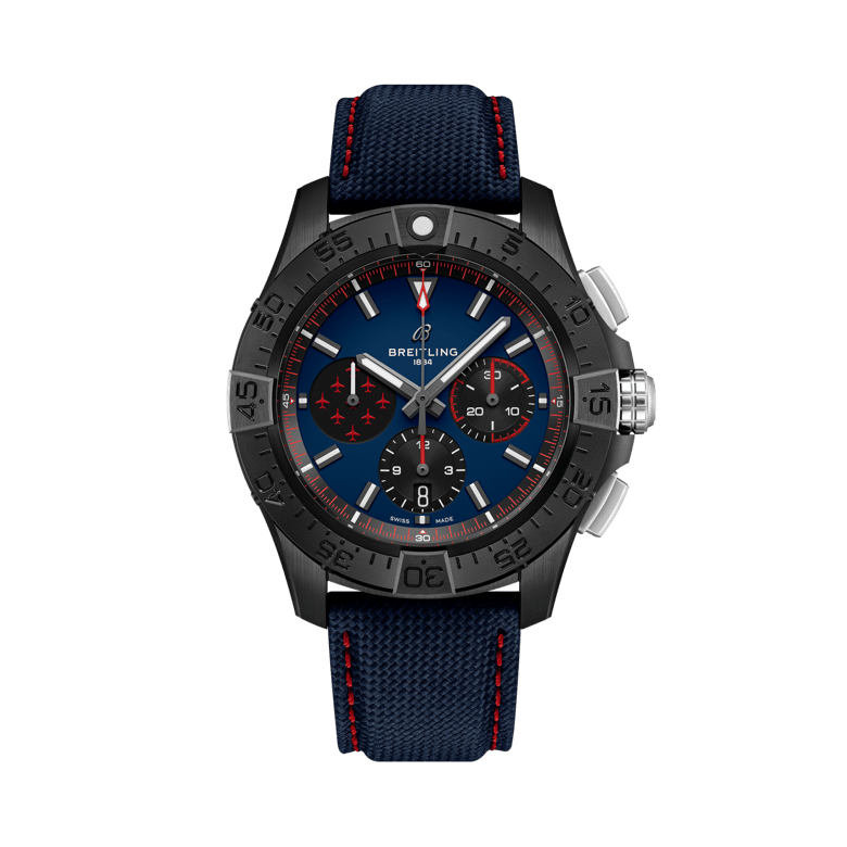 Avenger B01 Chronograph 44 Night Mission Red Arrows, reference SB01475A1C1X1. Link to product details.