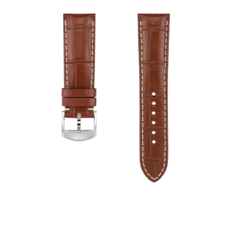 Gold alligator leather strap, reference 1016P. Link to product details.